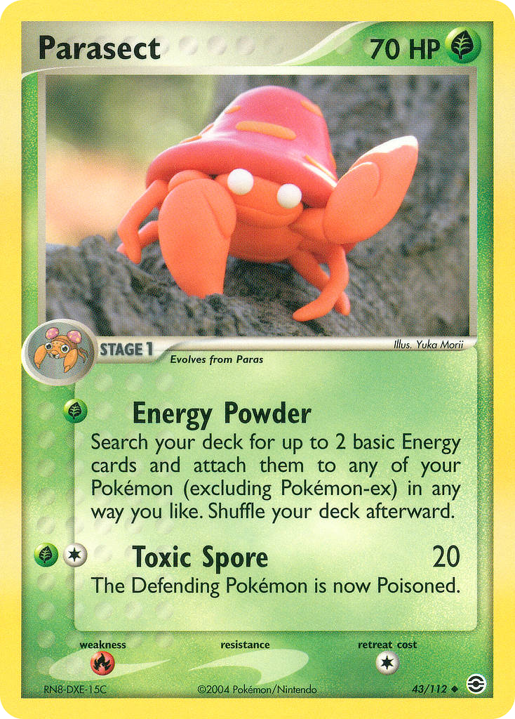 FireRed & LeafGreen Parasect #43/112